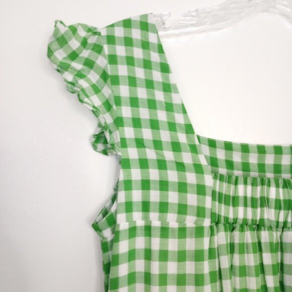 Draper James RSVP Green & White Gingham Tiered Sundress - Picture 11 of 14